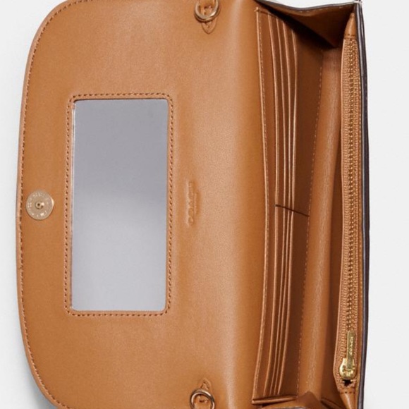 Coach Crossbody Clutch Wallet Wristlet in Daisy - Picture 8 of 16